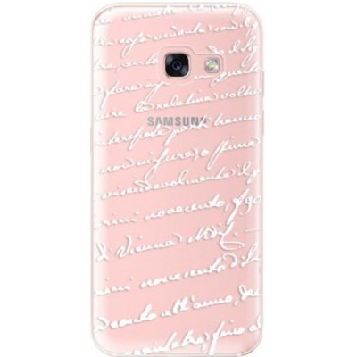 iSaprio Handwriting 01 - white Samsung Galaxy A3 (2017)