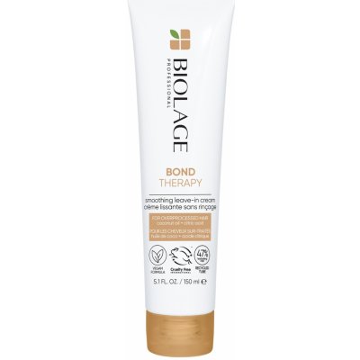 Biolage Bond Therapy Smoothing Leave In Cream bezoplachový krém pro namáhané a poškozené vlasy pro ženy 150 ml – Zboží Dáma