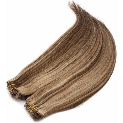 Clip in maxi set 73cm pravé lidské vlasy REMY TMAVÝ MELÍR – Sleviste.cz