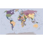 IMPOL TRADE 2142 VE L Vliesová fototapeta mapa světa rozměr 152,5 cm x 104 cm