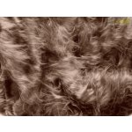 hnědá umělá kožešina s dlouhým vlasem – Zboží Mobilmania