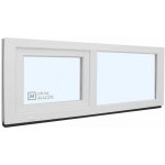 KNIPPING Plastové okno - 70 AD, 1800x600 mm, FIX/S, bílá Sklo: čiré – Hledejceny.cz