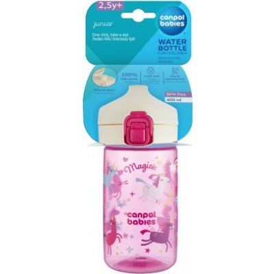 Canpol Babies Láhev Junior 400 ml růžová – Zboží Dáma