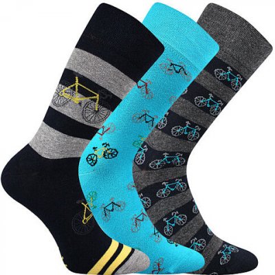 Dárková sada tří párů bavlněných ponožek s motivem "KOLA" – Zboží Mobilmania