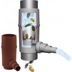 Sběrač dešťové vody Profi s filtrem, šedá – Zboží Mobilmania