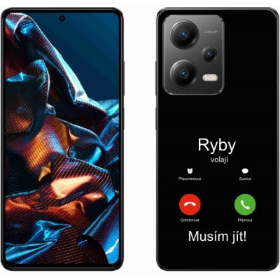 mmCase na Xiaomi Redmi Note 12 Pro 5G - ryby volají černé pozadí – Zboží Živě