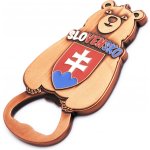 Kovový otvírák na magnet Slovakia Medvěd - bronzový – Hledejceny.cz