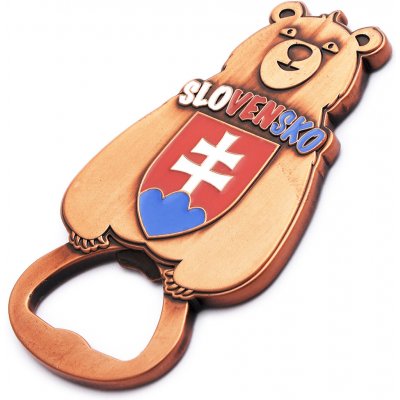 Kovový otvírák na magnet Slovakia Medvěd - bronzový – Hledejceny.cz