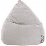 Beanbag sedací vak Easy L 70 x 90 cm šedý – Sleviste.cz