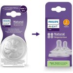 Philips Avent savička Natural Response 3 pomalý průtok 2 ks transparentní – Hledejceny.cz