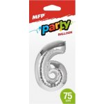 MFP Paper s.r.o. Balónek č. 6 nafukovací fóliový 75 cm – Zbozi.Blesk.cz