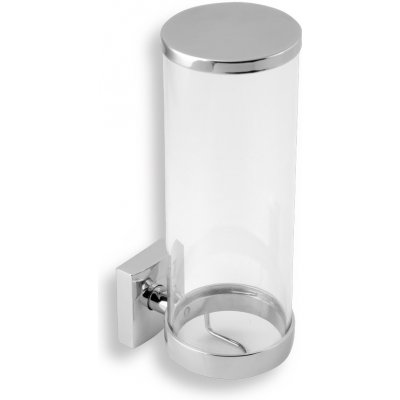 Novaservis Metalia 12 Zásobník kosmetických tampónů chrom sklo – Zboží Mobilmania