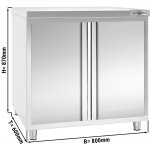 G.Gastro Nerezová pracovní skříňka PREMIUM - 800x600 mm - se 2 křídlovými dveřmi - 16235 – Hledejceny.cz