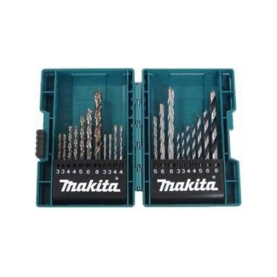 Makita sada vrtáků do kovu/dřeva/zdiva 3-8mm (po 1), 21ks – Zboží Mobilmania