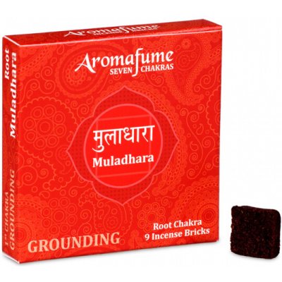 Aromafume Vonné cihličky 7 Čaker Muladhara 9 ks – Zboží Mobilmania