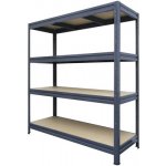 Kaiserthal Regál Heavy Rack 1770 x 2400 x 600 mm 4 police šedá – Zboží Dáma