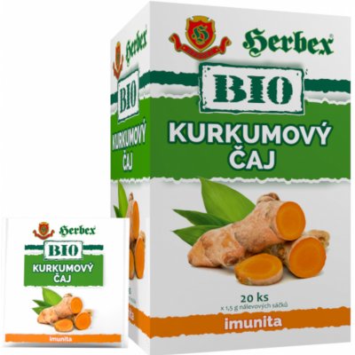 Herbex Bio Kurkumový čaj n.s.20 x 1,5 g – Hledejceny.cz