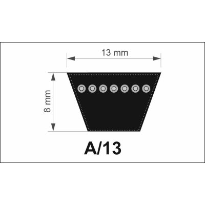 Megadyne 13x1402 Lw/ 1372 Li A 54" řemen klínový