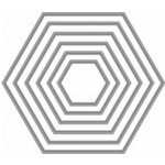 Wiler Vyřezávací šablona šestiúhelniky 6 ks – Zboží Dáma