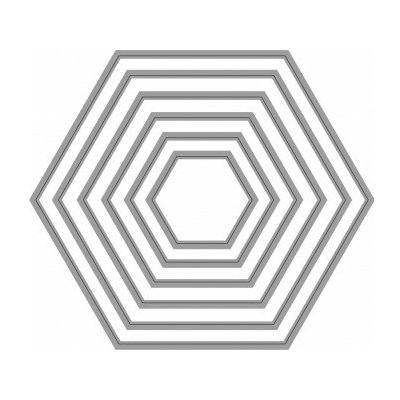 Wiler Vyřezávací šablona šestiúhelniky 6 ks – Zboží Dáma