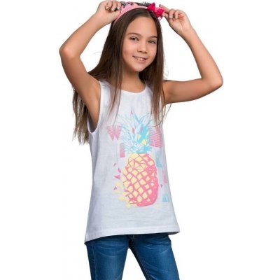 Winkiki Kids Wear dívčí tílko Ananas bílá – Zboží Dáma