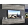 Obývací stěna Belini šedý antracit Glamour Wood Imperium 6 IMP 6/5/W/GW1/0/0