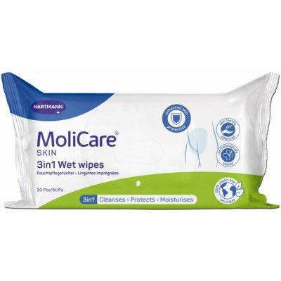 MoliCare Skin Vlhčené ubrousky 3v1 30 ks – Zbozi.Blesk.cz