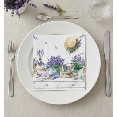 ti-flair Ubrousek 33x33cm Levandulová farma Provence – Sleviste.cz