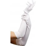 Látkové rukavice bílé 52 cm – Zboží Dáma
