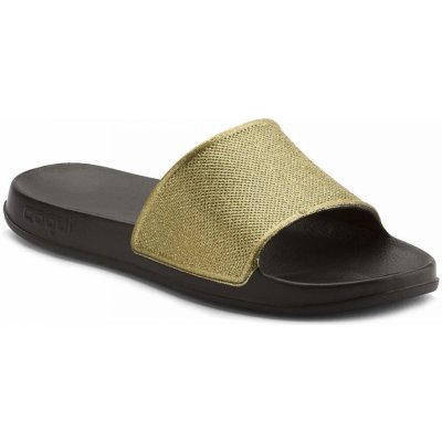 Coqui dámské pantofle Tora 7082-302-2200 black/gold glitter – Zboží Mobilmania