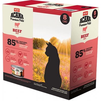 Acana PATE BEEF Cat 8 x 85 g – Zbozi.Blesk.cz