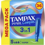 Tampax Tampony s aplikátorem Pearl Compak Super 36 ks – Zboží Dáma