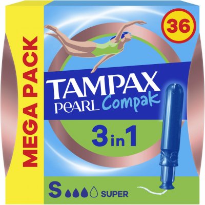 Tampax Tampony s aplikátorem Pearl Compak Super 36 ks – Zboží Dáma