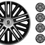 Sparco Bergamo 14", black silver 4 ks