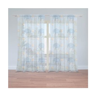 Sablio Záclony Bubny a sloni: 2ks 150x250cm – Hledejceny.cz