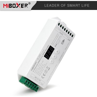 Mi-Light DMX 512 dekodér D4-CX pro RGBW pásky 4-kanál 20A DC12-24V – Sleviste.cz
