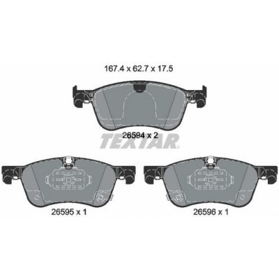 Sada brzdových destiček, kotoučová brzda TEXTAR 2659401 | Zboží Auto