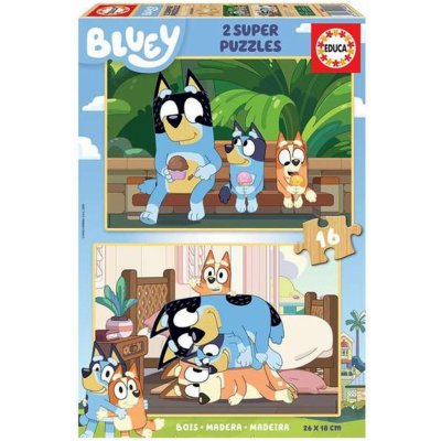 Educa Dřevěné Bluey 2 x 16 dílků – Sleviste.cz