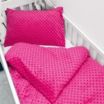 Biante povlečení Puntíky purpurové90 x 140 cm 40 x 60 cm – Zboží Dáma