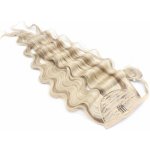 Clip in culík z pravých lidských vlasů vlnitý 50cm platina/světle hnědá – Hledejceny.cz