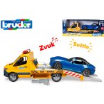 bruder auto odtahové služby MB Sprinter s autem Roadster se světlem a zvukem – Sleviste.cz