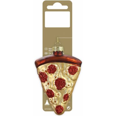 GEROMA Skleněná vánoční ozdoba pizza 10 cm 1 ks – Hledejceny.cz