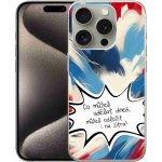 mmCase na iPhone 15 Pro - vtipný text 9 bílé pozadí – Zboží Mobilmania