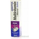 Additiva Multivitamín + minerál ananas 20 šumivých tablet – Hledejceny.cz