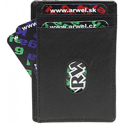 Arwel černá jednoduchá kožená dokladovka – Zboží Mobilmania