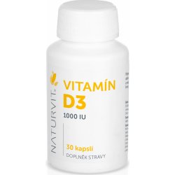 NaturVit Vitamin D3 1000 IU, 30 ks