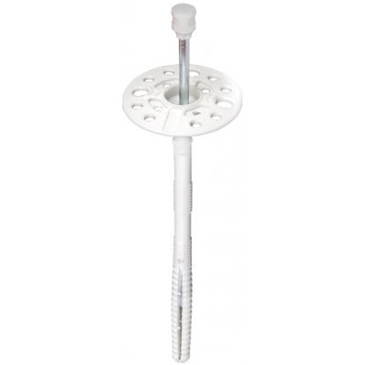 Talířové hmoždinky Ø 10 mm / 280 mm s kovovým trnem dlouhé XPM (100ks) Den Braven – HobbyKompas.cz