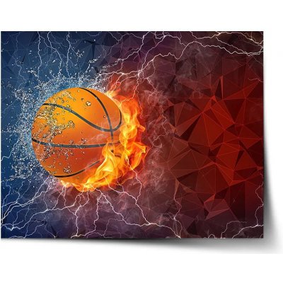 Sablio Plakát Basketbalový míč - 120x80 cm – Hledejceny.cz
