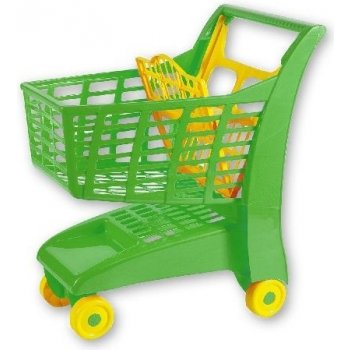 Androni Nákupní vozík se sedátkem zelený