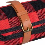 SPRINGOS Pikniková deka RETRO 200 x 150 cm červeno-černá – Zboží Mobilmania